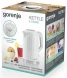 Чайник электрический Gorenje K17DPW 1.7л. 2200Вт белый/серебристый корпус: пластик/металл