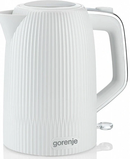 Чайник электрический Gorenje K17DPW 1.7л. 2200Вт белый/серебристый корпус: пластик/металл