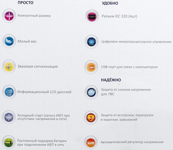 Источник бесперебойного питания Ippon Back Power Pro II 500 300Вт 500ВА черный