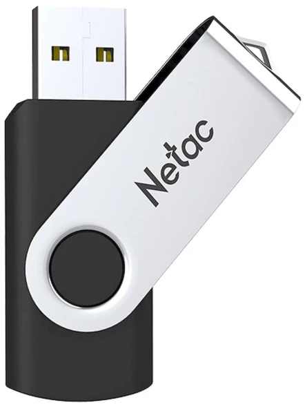 Флеш Диск Netac 4GB U505 NT03U505N-004G-20BK USB2.0 черный/серебристый