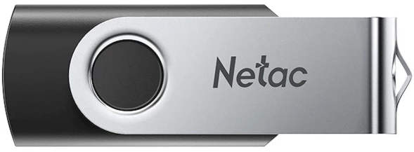 Флеш Диск Netac 4GB U505 NT03U505N-004G-20BK USB2.0 черный/серебристый