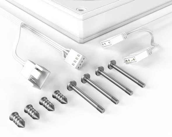 Вентилятор для корпуса ID-Cooling AS-120-W ARGB 120х120x25 белый 4-pin 27.2дБ (AS-120-ARGB-W) Ret