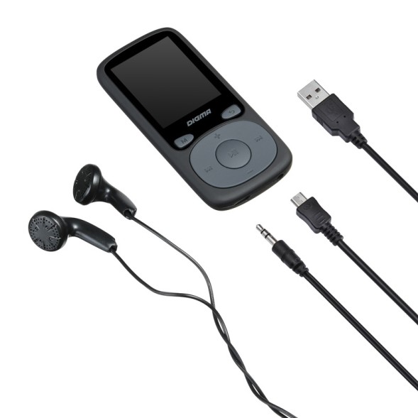 Плеер Hi-Fi Flash Digma B4 8Gb черный/1.8&amp;quot;/FM/microSDHC