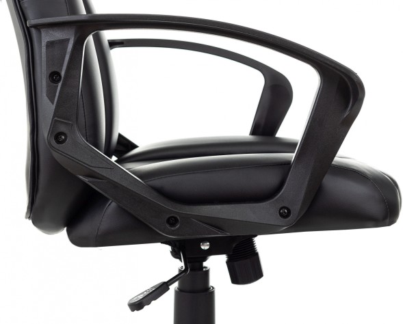 Кресло руководителя Бюрократ T-898 черный Leather Black эко.кожа крестов. пластик