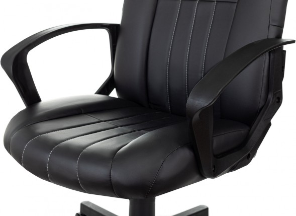 Кресло руководителя Бюрократ T-898 черный Leather Black эко.кожа крестов. пластик