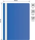 Папка-скоросшиватель Silwerhof Eco A4 прозрач.верх.лист пластик синий 0.11/0.13