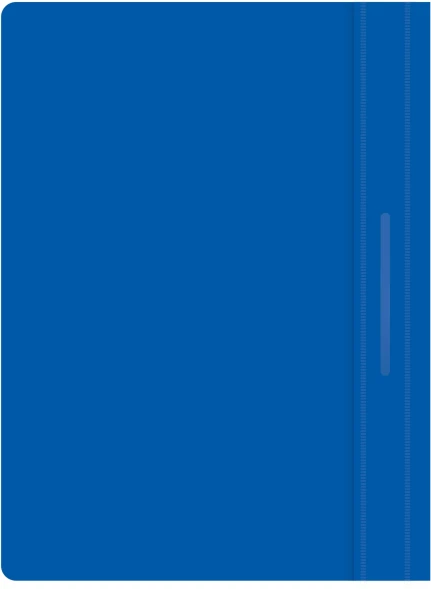 Папка-скоросшиватель Silwerhof Eco A4 прозрач.верх.лист пластик синий 0.11/0.13