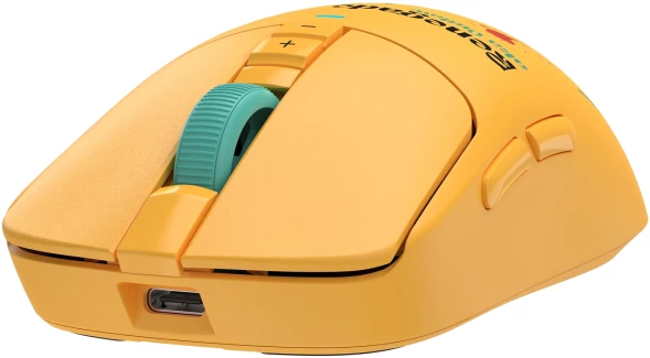 Мышь A4Tech Bloody R72 Ultra желтый оптическая 20000dpi беспров. USB-C 6but