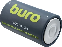 Батарея Buro Alkaline LR20 D 18000mAh (2шт) блистер
