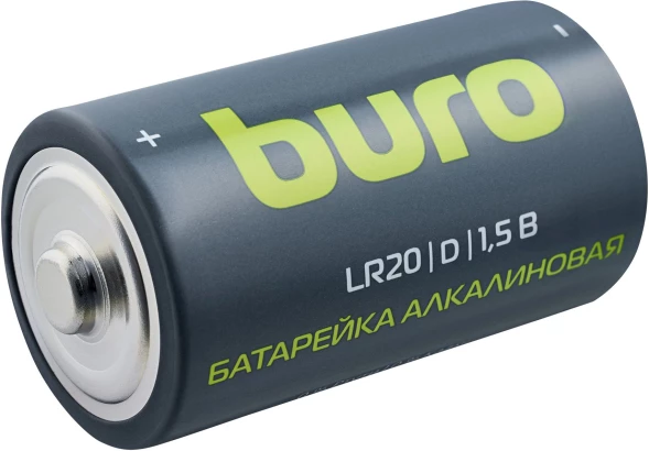 Батарея Buro Alkaline LR20 D 18000mAh (2шт) блистер