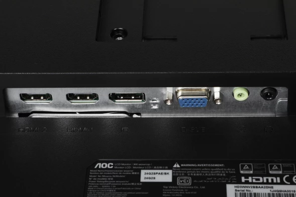 Монитор AOC 23.8&amp;quot; 24G2SPAE черный/красный IPS LED 1ms 16:9 HDMI M/M матовая 250cd 178гр/178гр 1920x1080 165Hz FreeSync Premium VGA DP FHD 3.75кг