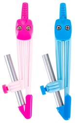 Циркуль для черчения Deli E8621 корпус ассорти металл