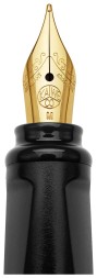 Ручка перьев. Moleskine Kaweco (KAWFOUNTPENMBK) черн M сталь нержавеющая/позолота син. черн. подар.кор.