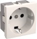 Розетка силов. IEK CKK-40D-RSZB2-K01-K одинар. скрыт. зазем. штор. IP20 белый (упак.:1шт)