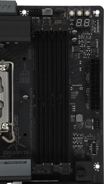 Материнская плата Gigabyte Z890 AORUS ELITE WIFI7 Soc-1851 Intel Z890 4xDDR5 ATX AC`97 8ch(7.1) 2.5Gg RAID+DP