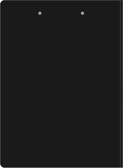 Папка клип-борд Бюрократ -PD602BLCK A4 пластик 1.2мм черный с крышкой