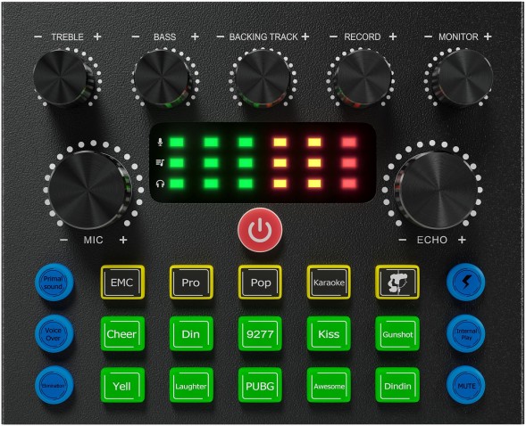 Микрофон проводной Оклик SM-600G 2.5м черный