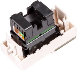 Вставка Lanmaster LAN-SIP-22U6-WH Mosaic 1xKeystone пластик