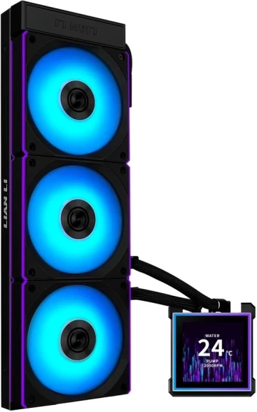 Система водяного охлаждения Lian-Li HydroShift II LCD-S 360CL ARGB Soc-AM5/AM4/1700/1851 черный 4-pin 30dB Al LCD Ret (G89.GHS2LCDS36CB.R0)