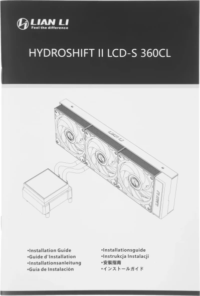 Система водяного охлаждения Lian-Li HydroShift II LCD-S 360CL ARGB Soc-AM5/AM4/1700/1851 черный 4-pin 30dB Al LCD Ret (G89.GHS2LCDS36CB.R0)