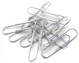Скрепки Silwerhof 491038 металл оцинкованные 33мм (упак.:100шт) картонная коробка