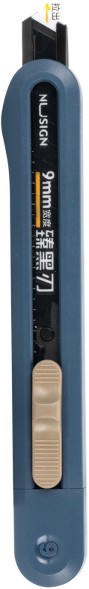 Нож канцелярский Deli ENS063-BL Nusign шир.лез.9мм фиксатор сталь синий
