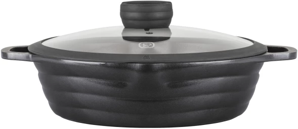 Сотейник Rondell Pacific Grey RDA-1907 4.1л. d=28см (с крышкой) графитовый