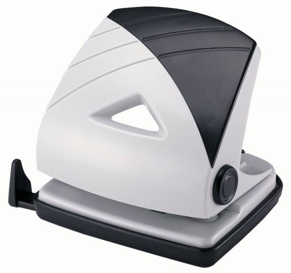 Дырокол Kw-Trio BIAS 096Q0 макс.:20лист. металл/пластик черный/серый отв.:2 с линейкой