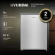 Холодильник Hyundai CO1002 1-нокамерн. серебристый
