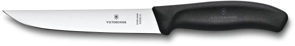 Нож кухонный Victorinox Swiss Classic (6.8103.15B) стальной разделочный лезв.150мм прямая заточка черный блистер