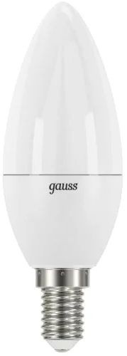 Лампа светодиодная Gauss Elementary 10Вт цок.:E14 свеча 220B 4100K св.свеч.бел.нейт. C37 (упак.:10шт) (33120)