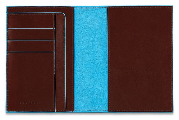Обложка для паспорта Piquadro Blue Square PP1660B2/MO коричневый натур.кожа
