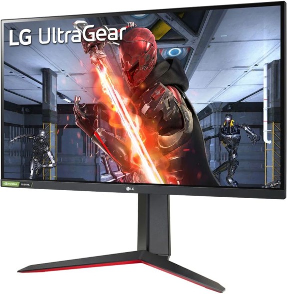 Монитор LG 27&amp;quot; UltraGear 27GN650-B черный/красный IPS LED 1ms 16:9 HDMI матовая HAS Piv 1000:1 350cd 178гр/178гр 1920x1080 144Hz G-Sync DP FHD 7.2кг