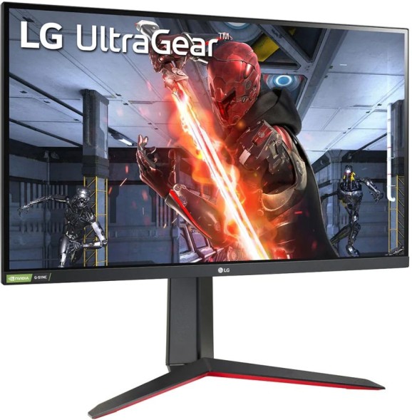 Монитор LG 27&amp;quot; UltraGear 27GN650-B черный/красный IPS LED 1ms 16:9 HDMI матовая HAS Piv 1000:1 350cd 178гр/178гр 1920x1080 144Hz G-Sync DP FHD 7.2кг