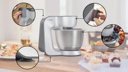 Кухонная машина Bosch MUM58359 1000Вт черный/серый