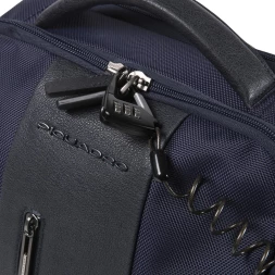 Рюкзак мужской Piquadro Brief2 CA4818BR2/BLU синий нейлон/натур.кожа