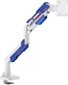 Кронштейн для мониторов Ultramounts UM743WB белый/синий 24&amp;quot;-57&amp;quot; макс.30кг крепление к столешнице поворот и наклон