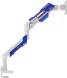 Кронштейн для мониторов Ultramounts UM743WB белый/синий 24&amp;quot;-57&amp;quot; макс.30кг крепление к столешнице поворот и наклон
