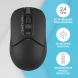 Мышь A4Tech Fstyler FG12S черный оптическая (1200dpi) silent беспроводная USB (3but)