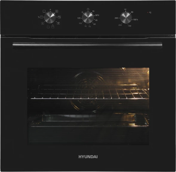 Духовой шкаф Электрический Hyundai HEO 6635 BG черный