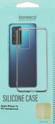 Чехол (клип-кейс) BoraSCO для Apple iPhone 13 Pro прозрачный (40438)