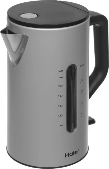 Чайник электрический Haier HK-601 1.7л. 3000Вт серебристый корпус: нерж.сталь (QA0082M00RU)