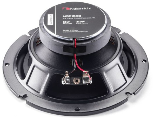 Колонки автомобильные Nakamichi NSE-1658 360Вт 89дБ 4Ом 16см (6.5дюйм) (ком.:2кол.) коаксиальные трехполосные