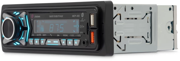 Автомагнитола Digma MCP-455 1DIN 4x50Вт v5.0 USB 2.0 AUX 4 ПДУ