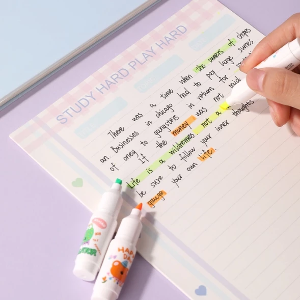 Набор текстовыделителей Deli EU612 скошенный пиш. наконечник 1-5мм 6цв. ассорти (6шт.)