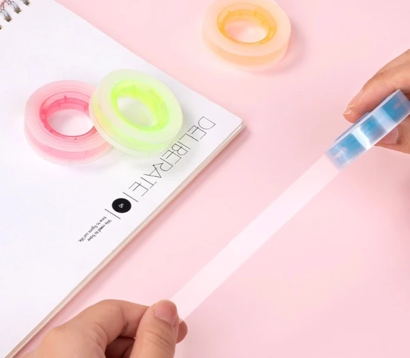 Клейкая лента канцелярская Deli EA689 ассорти шир.18мм дл.30м 38мкр (упак.:8шт)