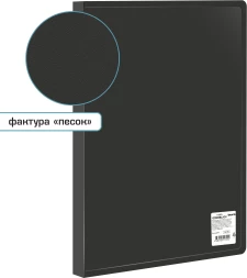 Папка с 60 прозр.вклад. Silwerhof Eco A4 пластик 0.7мм черный