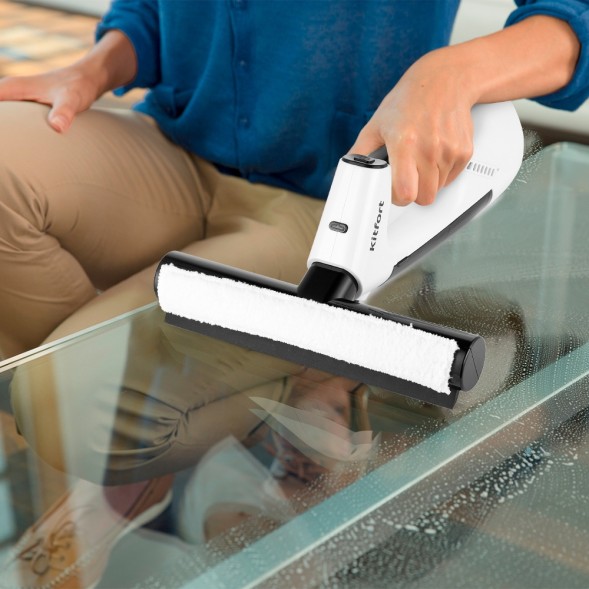 Мойщик окон Kitfort КТ-5209 шир.скреб.:26.5мм пит.:от аккум. белый/черный