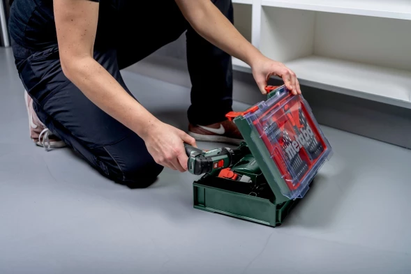 Дрель-шуруповерт Metabo Powermaxx BS Basic Set аккум. патрон:быстрозажимной (кейс в комплекте) (600080710)