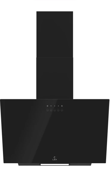 Вытяжка каминная Lex Moza 600 черный управление: кнопочное (1 мотор)